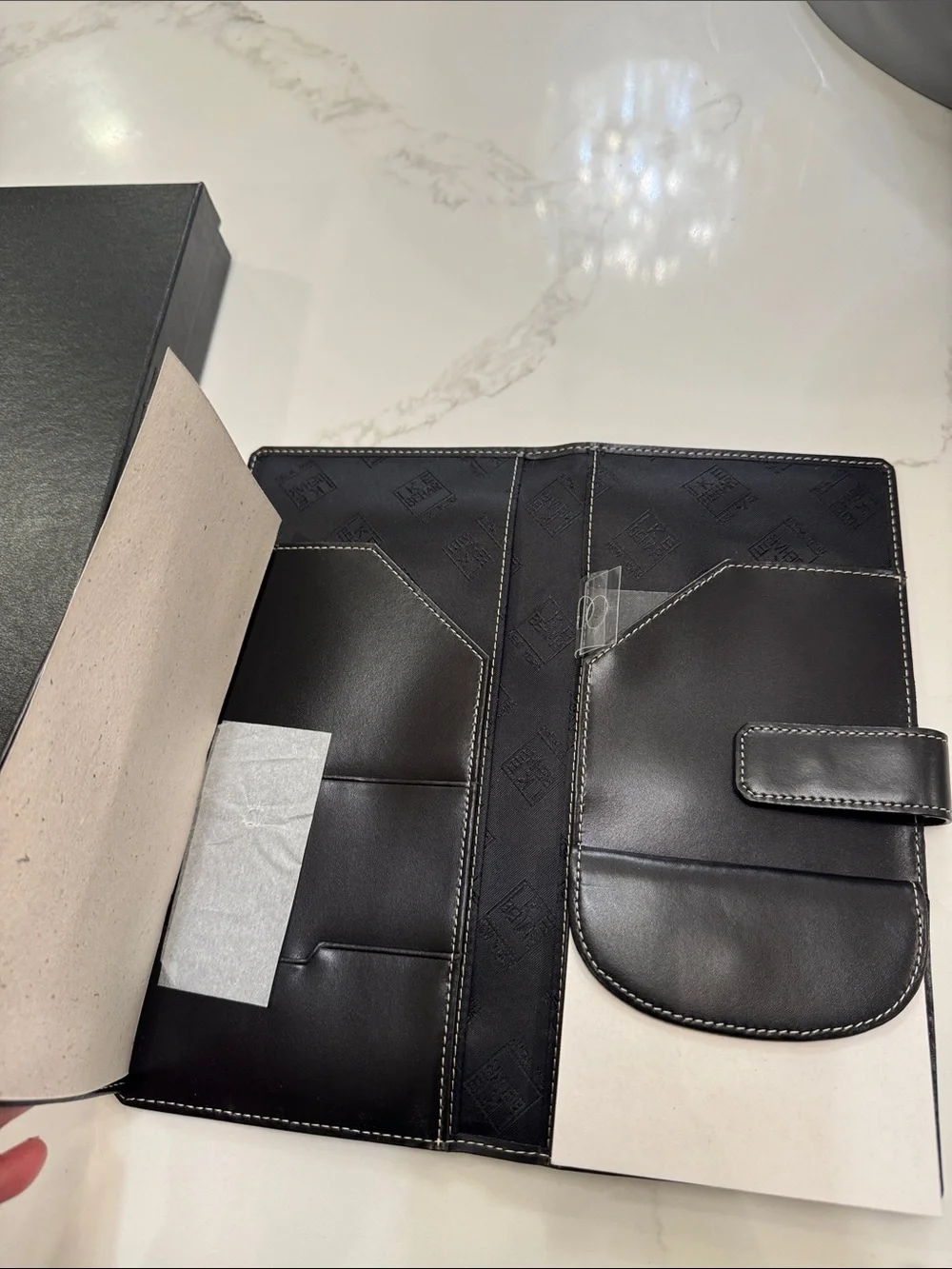 Ike Behar Black Leather men's travel wallet